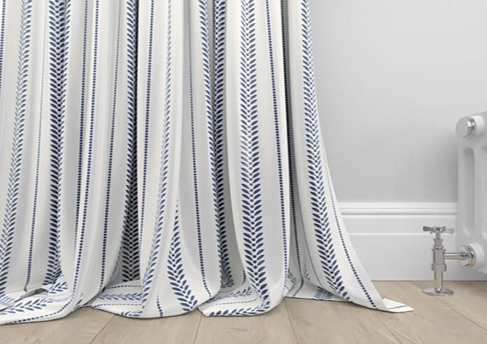 Laurel Stripe, Navy - Made to Measure Curtains - Image 6